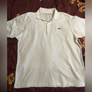 Lacoste white polo US XXL  shirt